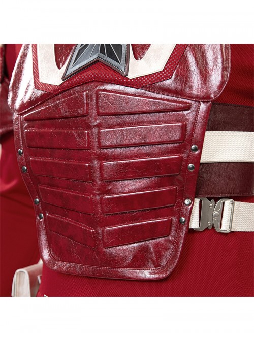 Thunderbolts Red Guardian Halloween Cosplay Costume Set Without Shoes And Props