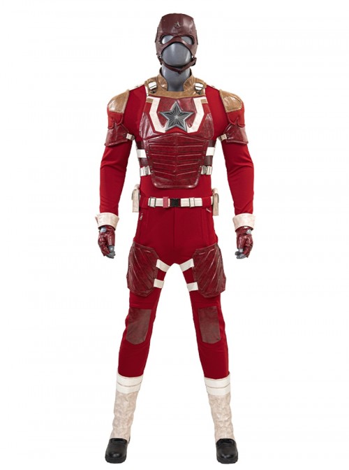 Thunderbolts Red Guardian Halloween Cosplay Accessories Black Shoes