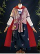 Game Where Winds Meet Red Line Halloween Cosplay Costume Set