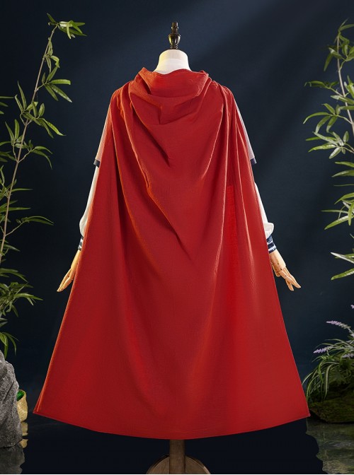 Game Where Winds Meet Red Line Halloween Cosplay Costume Set