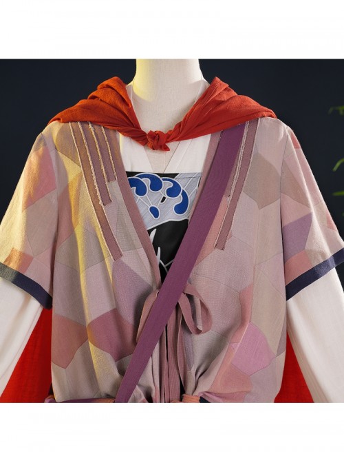 Game Where Winds Meet Red Line Halloween Cosplay Costume Set