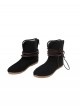 Game Where Winds Meet Young Master Halloween Cosplay Accessories Black Cloth Shoes