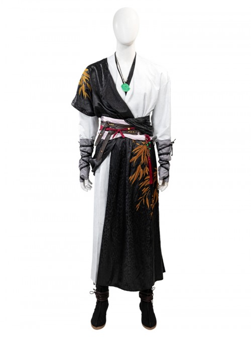 Game Where Winds Meet Young Master Halloween Cosplay Accessories Black Cloth Shoes