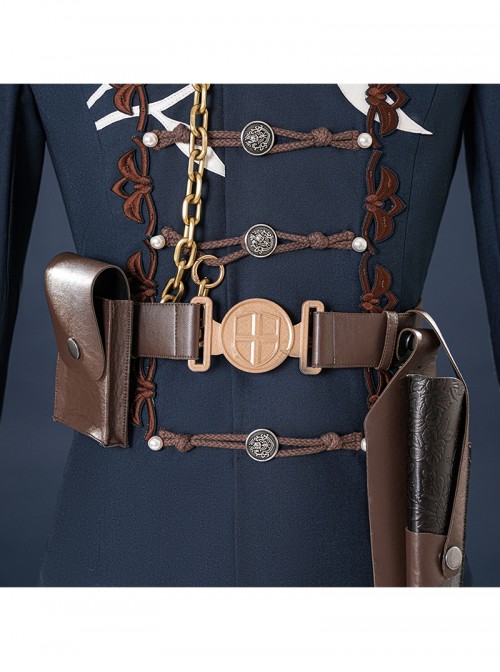 Game Identity V Conan Doyle Collaboration Jose Baden First Officer Inspector Lestrade Halloween Cosplay Costume Full Set