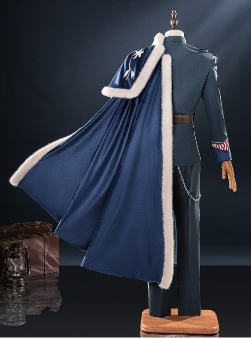 Game Identity V Conan Doyle Collaboration Jose Baden First Officer Inspector Lestrade Halloween Cosplay Costume Full Set