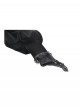 Black Retro Rose Lace Splicing Velvet Gothic Style Lantern Sleeves Top