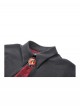Black Red Unique Lapel Bat Wing Hem Shape Gothic Style Short Cloak
