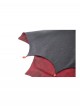 Black Red Unique Lapel Bat Wing Hem Shape Gothic Style Short Cloak