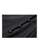 Black Unique Masked Design Punk Style High Collar Cloak