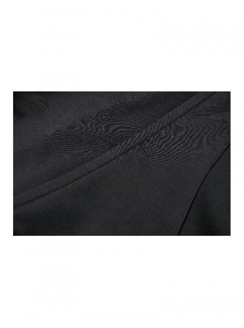 Black Unique Masked Design Punk Style High Collar Cloak