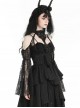 Black Sexy Off Shoulder Retro Lace Stitching Gothic Style Cloak