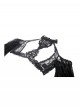 Black Sexy Off Shoulder Retro Lace Stitching Gothic Style Cloak