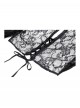 Black Sexy Off Shoulder Retro Lace Stitching Gothic Style Cloak