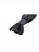 Black Retro Lace Stitching Exquisite Dark Pattern Gothic Style Puff Sleeves Shawl