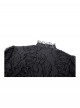 Black Retro Lace Stitching Exquisite Dark Pattern Gothic Style Puff Sleeves Shawl