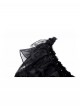 Black Romantic Rose Lace Splicing Trumpet Sleeves Gothic Style Cloak