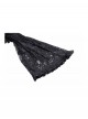 Black Romantic Rose Lace Splicing Trumpet Sleeves Gothic Style Cloak