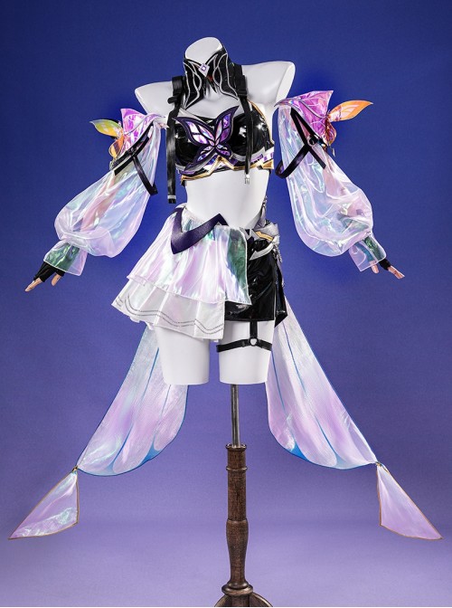Game Honor Of Kings A Ke Butterfly Dance Skin Halloween Cosplay Costume Full Set