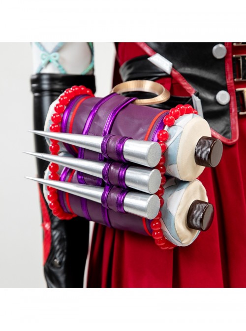 Game Marvel Rivals Little Red Riding Hood Psylocke Halloween Cosplay Costume Set Without Shoes