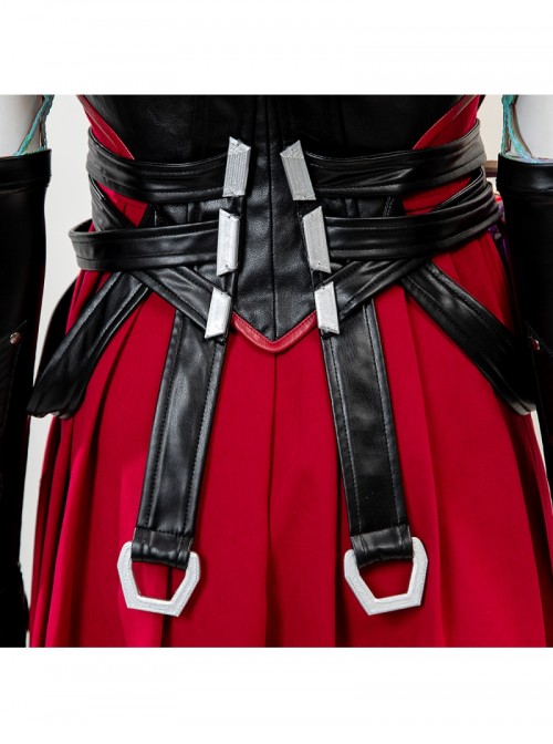 Game Marvel Rivals Little Red Riding Hood Psylocke Halloween Cosplay Costume Set Without Shoes