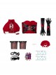 Game Marvel Rivals Little Red Riding Hood Psylocke Halloween Cosplay Costume Set Without Shoes