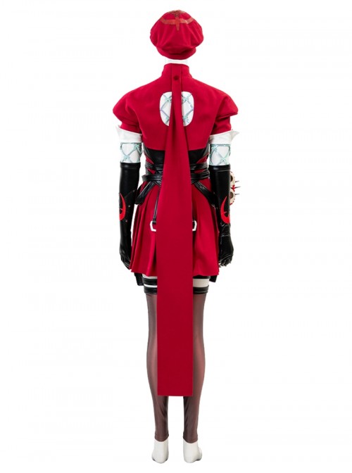 Game Marvel Rivals Little Red Riding Hood Psylocke Halloween Cosplay Costume Set Without Shoes