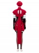 Game Marvel Rivals Little Red Riding Hood Psylocke Halloween Cosplay Costume Set Without Shoes