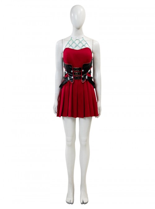 Game Marvel Rivals Little Red Riding Hood Psylocke Halloween Cosplay Costume Set Without Shoes