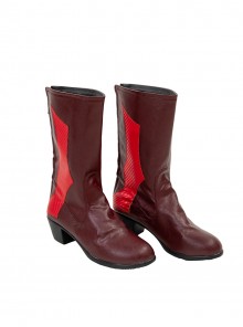 Game Marvel Rivals Little Red Riding Hood Psylocke Halloween Cosplay Accessories Red High Heel Boots