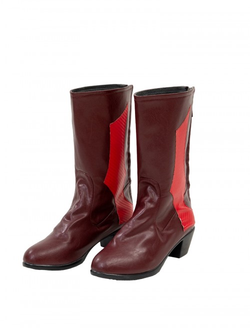 Game Marvel Rivals Little Red Riding Hood Psylocke Halloween Cosplay Accessories Red High Heel Boots