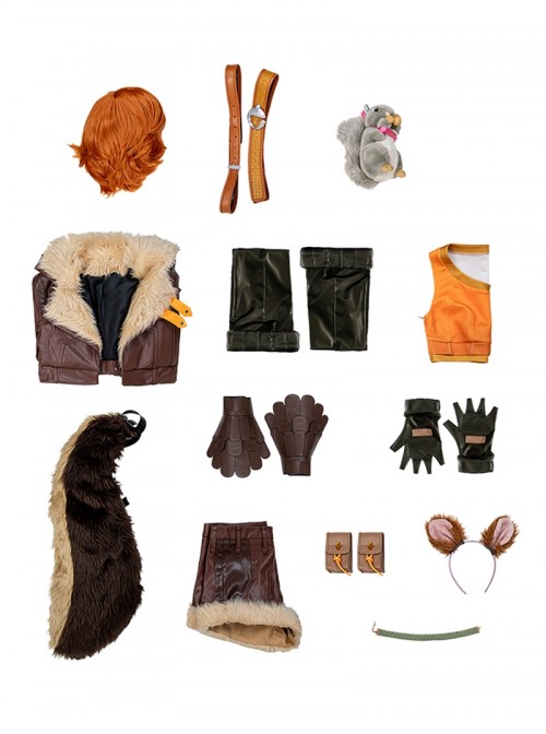 Game Marvel Rivals Squirrel Girl Halloween Cosplay Costume Set Without Shoes