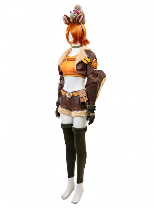 Game Marvel Rivals Squirrel Girl Halloween Cosplay Costume Set Without Shoes