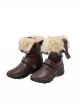 Game Marvel Rivals Squirrel Girl Halloween Cosplay Accessories Brown Plush Shoes