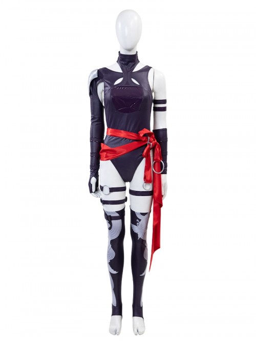 Game Marvel Rivals Psylocke Revenge Halloween Cosplay Costume Set Without Shoes