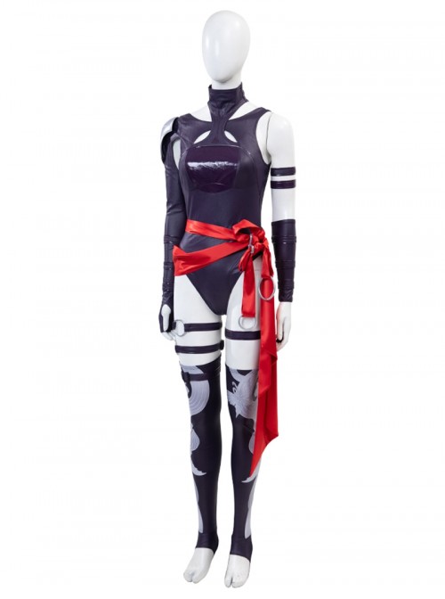 Game Marvel Rivals Psylocke Revenge Halloween Cosplay Costume Set Without Shoes