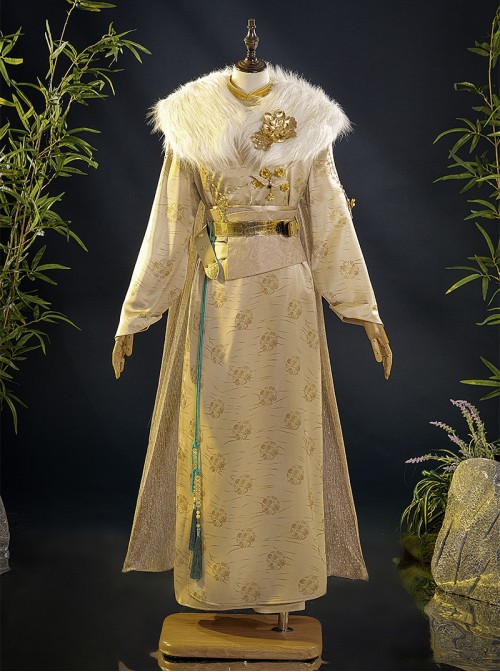 Game Where Winds Meet Dongque Prince Wen Wuque Halloween Cosplay Costume Set