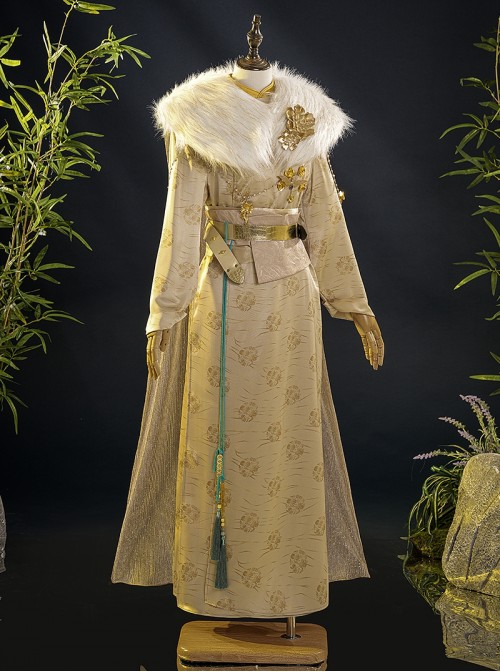 Game Where Winds Meet Dongque Prince Wen Wuque Halloween Cosplay Costume Set