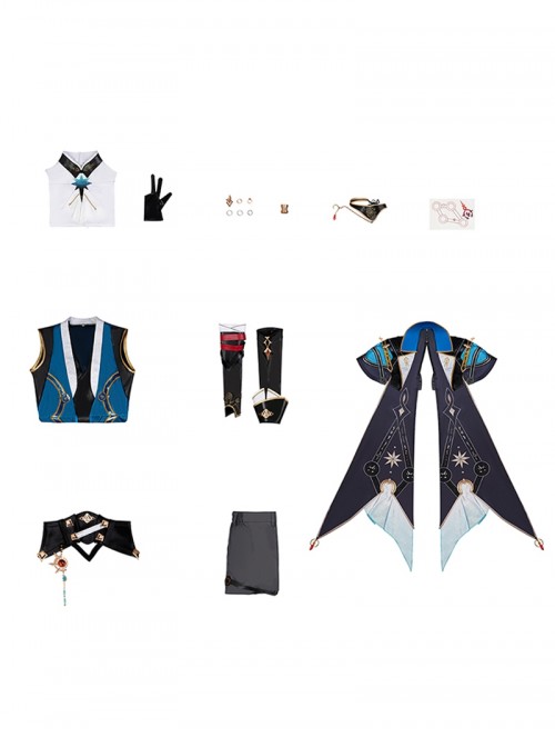 Honkai Star Rail Anaxagoras Halloween Cosplay Costume Full Set