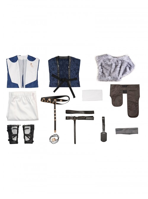 Game Where Winds Meet Tianquan Sect Halloween Cosplay Male Costume Set