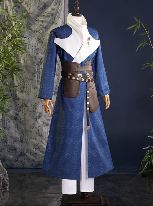 Game Where Winds Meet Tianquan Sect Halloween Cosplay Male Costume Set