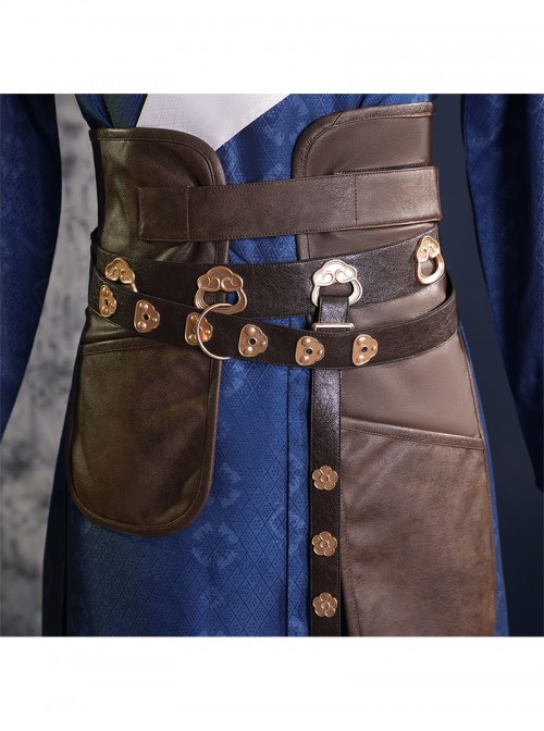 Game Where Winds Meet Tianquan Sect Halloween Cosplay Male Costume Set