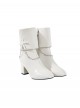 Dragon Raja Gate Of Cassell Eri Uesugi Sleepless Starry Night Halloween Cosplay Accessories White High Heel Leather Shoes