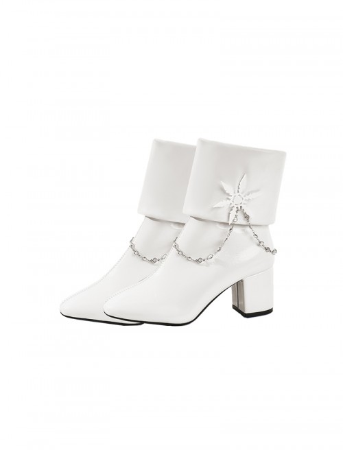 Dragon Raja Gate Of Cassell Eri Uesugi Sleepless Starry Night Halloween Cosplay Accessories White High Heel Leather Shoes