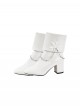 Dragon Raja Gate Of Cassell Eri Uesugi Sleepless Starry Night Halloween Cosplay Accessories White High Heel Leather Shoes