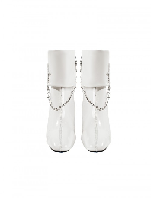 Dragon Raja Gate Of Cassell Eri Uesugi Sleepless Starry Night Halloween Cosplay Accessories White High Heel Leather Shoes