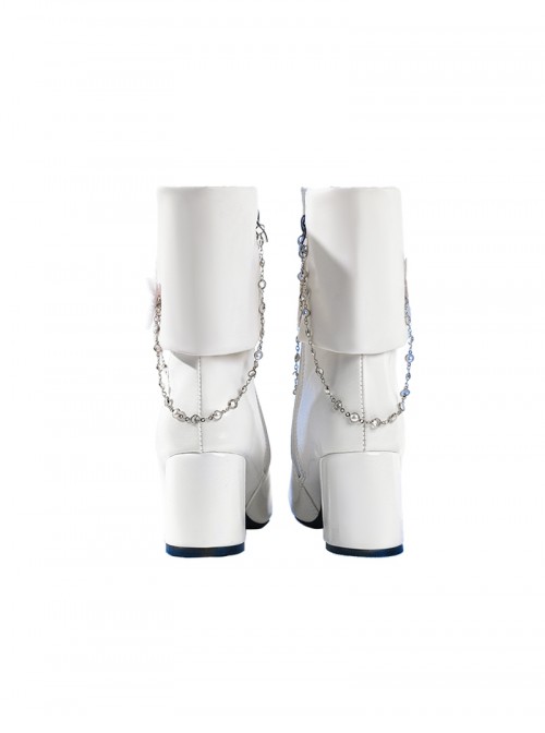 Dragon Raja Gate Of Cassell Eri Uesugi Sleepless Starry Night Halloween Cosplay Accessories White High Heel Leather Shoes