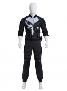 Daredevil Born Again Frank Castle The Punisher Halloween Cosplay Costume Set Without Shoes