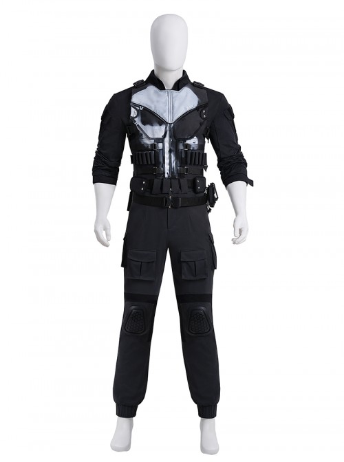 Daredevil Born Again Frank Castle The Punisher Halloween Cosplay Costume Set Without Shoes