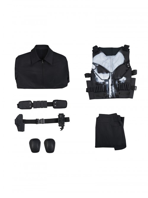 Daredevil Born Again Frank Castle The Punisher Halloween Cosplay Costume Set Without Shoes