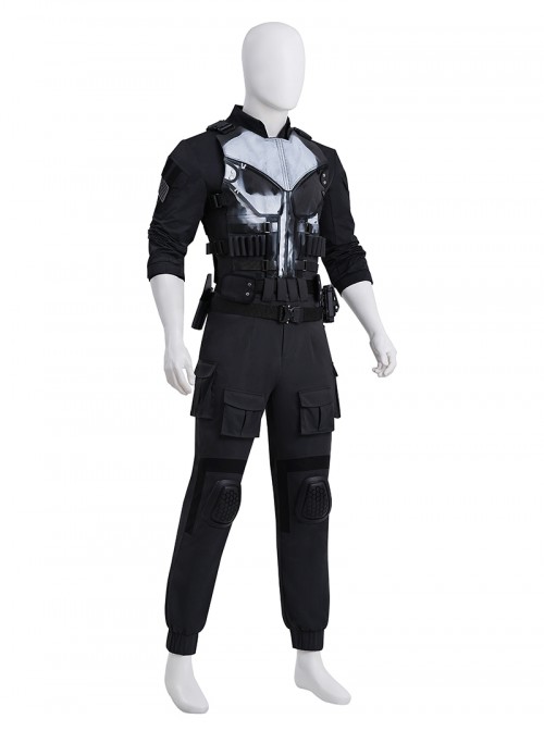 Daredevil Born Again Frank Castle The Punisher Halloween Cosplay Costume Set Without Shoes